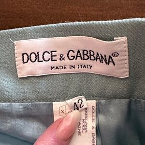 Dolce & Gabbana Soft Blue Wool Skirt Size 42 US Size 4/6